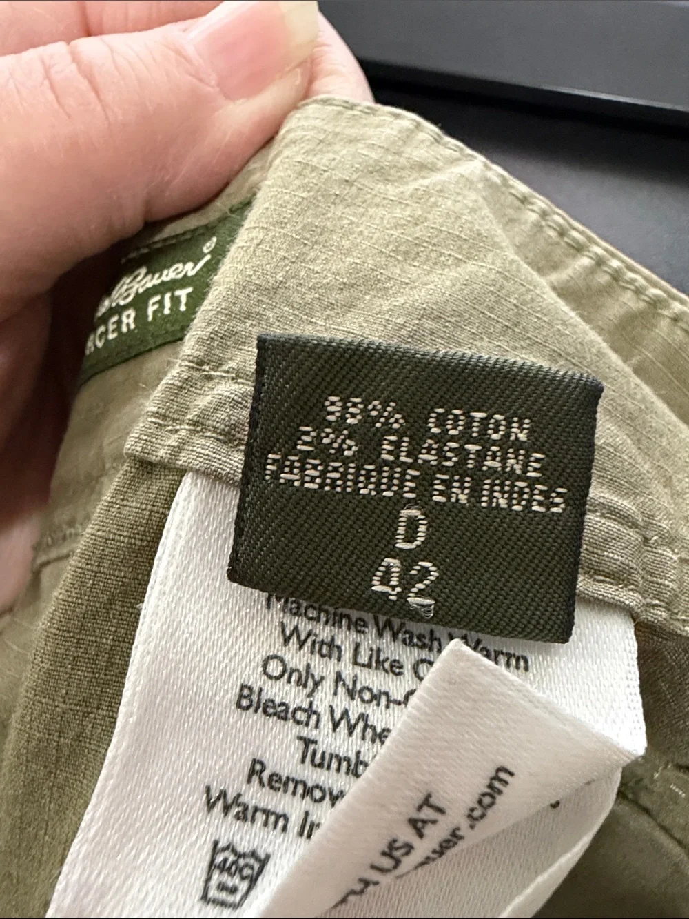 Eddie Bauer Olive Green Cargo Shorts - Picture 5 of 7